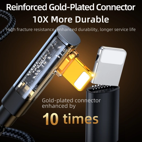 Kup Kabel kątowy Joyroom S-UL012A6 USB-A / Lightning 2.4A 1.2m blau - JYR990 - {ean13} - Sklep Home Screen