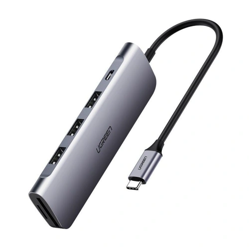 Kup Adapter 6w1 UGREEN Hub USB-C la 3x USB 3.0 + USB-C PD + SD + microSD - UGR178 - {ean13} - Sklep Home Screen