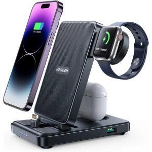 Kup Statie de încărcare 4in1 Joyroom JR-WQS02 Apple iPhone / AirPods / Apple Watch neagră - JYR991 - {ean13} - Sklep Home Screen