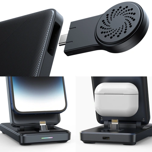 Kup Ladestation 4in1 Joyroom JR-WQS02 Apple iPhone / AirPods / Apple Watch schwarz - JYR991 - {ean13} - Sklep Home Screen