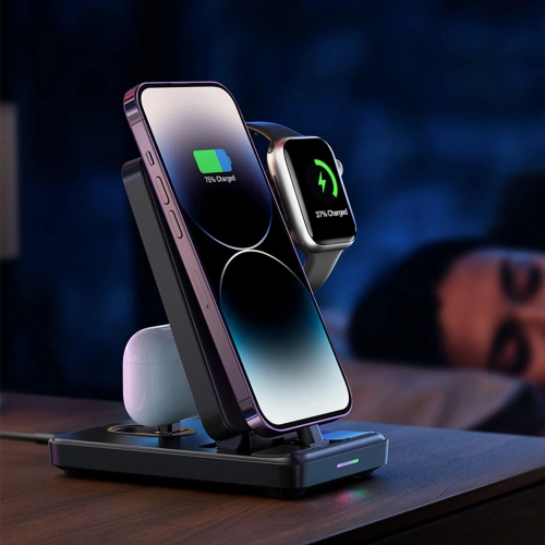 Kup Stacja ładująca 4w1 Joyroom JR-WQS02 Apple iPhone / AirPods / Apple Watch czarna - JYR991 - {ean13} - Sklep Home Screen