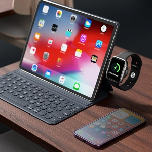 Kup Ladestation 4in1 Joyroom JR-WQS02 Apple iPhone / AirPods / Apple Watch schwarz - JYR991 - {ean13} - Sklep Home Screen