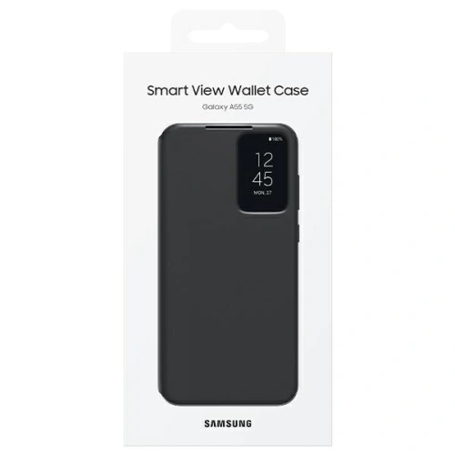 Kup Case Samsung EF-ZA556CBEGWW Samsung Galaxy A55 5G Smart View Wallet Case schwarz/black - SMG1092 - {ean13} - Sklep Home Screen