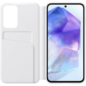 Kup Etui Samsung EF-ZA556CWEGWW Samsung Galaxy A55 5G Smart View Wallet Case alb/white - SMG1094 - {ean13} - Sklep Home Screen