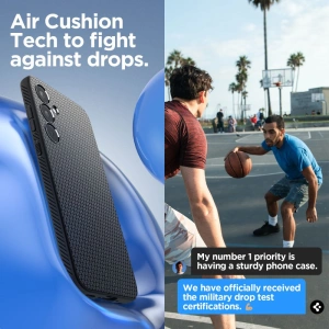 Etui Spigen Liquid Air Samsung Galaxy A35 5G Matná černá