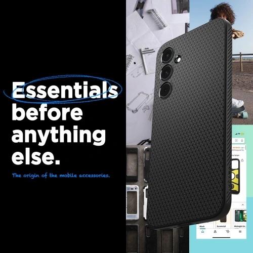 Kup Etui Spigen Liquid Air Samsung Galaxy A55 5G Matt Fekete - SPN3365 - {ean13} - Sklep Home Screen