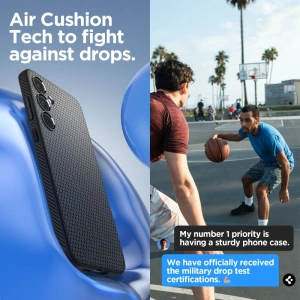 Kup Etui Spigen Liquid Air Samsung Galaxy A55 5G Negru Mat - SPN3365 - {ean13} - Sklep Home Screen