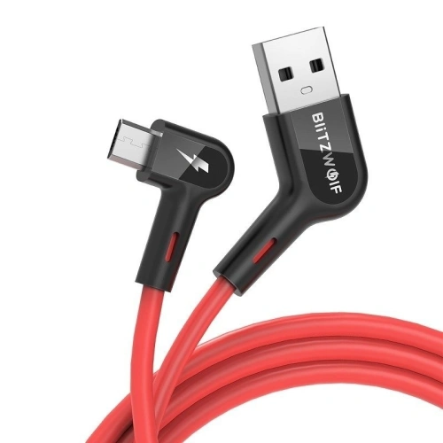 Buy Right Angle USB-A to Micro USB Cable BlitzWolf BW-AC2 2,4A 0,9m - BLZ183 - {ean13} - Home Screen Store Europe
