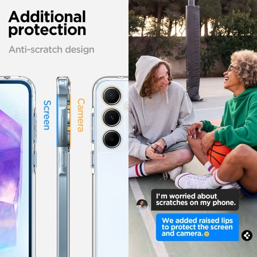 Kup Etui Spigen Ultra Hybrid Samsung Galaxy A55 5G Crystal Clear - SPN3367 - {ean13} - Sklep Home Screen