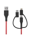 Cablul USB 3w1 BlitzWolf BW-MT4, micro USB/USB-C/Lightning, 3A 0,9m