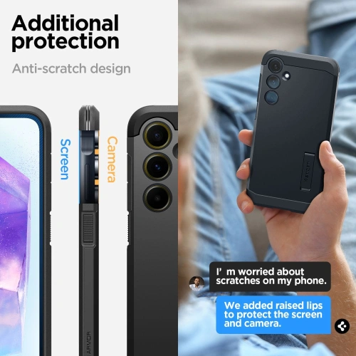 Kup Etui Spigen Tough Armor Samsung Galaxy A55 5G Fekete - SPN3369 - {ean13} - Sklep Home Screen