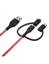 Kup Cablul USB 3w1 BlitzWolf BW-MT4, micro USB/USB-C/Lightning, 3A 0,9m - BLZ185 - {ean13} - Sklep Home Screen