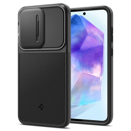 Kup Case Spigen Optik Armor Samsung Galaxy A55 5G Schwarz - SPN3371 - {ean13} - Sklep Home Screen