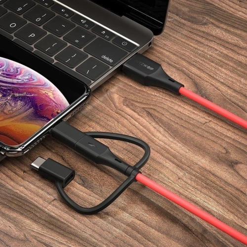 Kup Cablul USB 3w1 BlitzWolf BW-MT4, micro USB/USB-C/Lightning, 3A 0,9m - BLZ185 - {ean13} - Sklep Home Screen