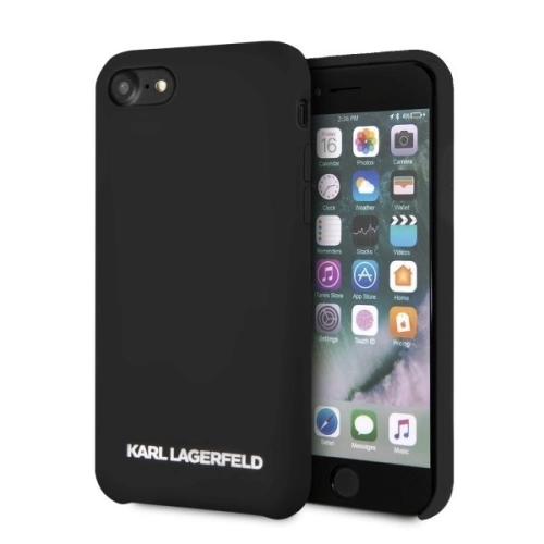 Kup Karl Lagerfeld Apple KLHCI8SLBKS iPhone SE 2022/SE 2020/8/7 Hartschalenetui schwarz/schwarz Silikon - KLD106BLK - {ean13} - Sklep Home Screen