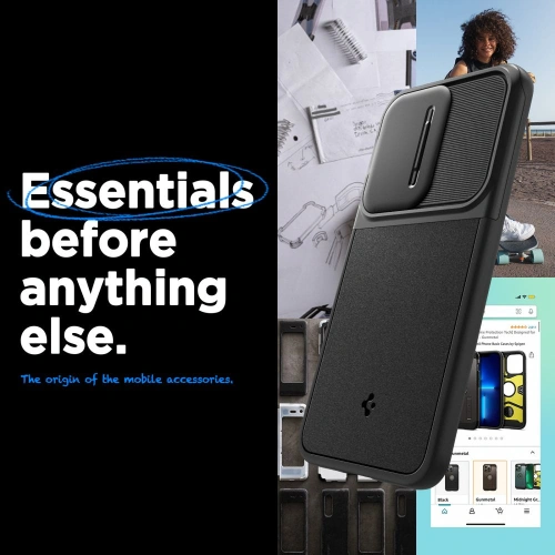 Kup Case Spigen Optik Armor Samsung Galaxy A55 5G Schwarz - SPN3371 - {ean13} - Sklep Home Screen