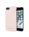 Karl Lagerfeld Apple KLHCI8SLLPG iPhone SE 2022/SE 2020/8/7 Hartschalenetui hellrosa/hellrosa Silikon