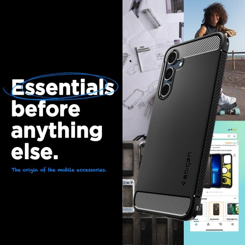 Kup Etui Spigen Rugged Armor Samsung Galaxy A55 5G Matt Fekete - SPN3372 - {ean13} - Sklep Home Screen