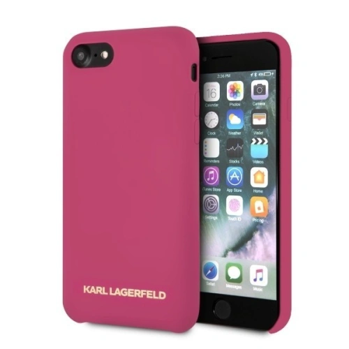 Kup Karl Lagerfeld KLHCI8SLROG Apple iPhone SE 2022/SE 2020/8/7 hardcase růžový/fuchsiový silikon - KLD108FKS - {ean13} - Sklep Home Screen