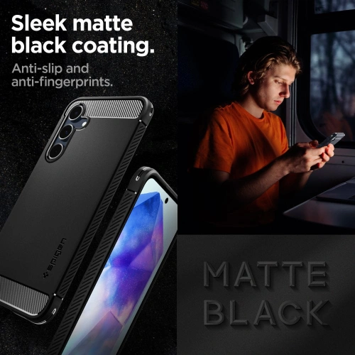 Kup Etui Spigen Rugged Armor Samsung Galaxy A55 5G Matt Fekete - SPN3372 - {ean13} - Sklep Home Screen