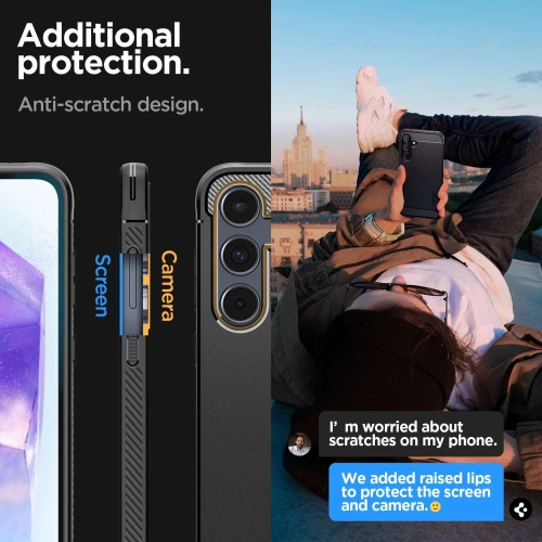 Kup Case Spigen Rugged Armor Samsung Galaxy A55 5G Matt Schwarz - SPN3372 - {ean13} - Sklep Home Screen