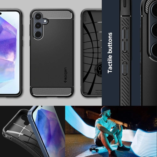 Kup Etui Spigen Rugged Armor Samsung Galaxy A55 5G Matt Fekete - SPN3372 - {ean13} - Sklep Home Screen