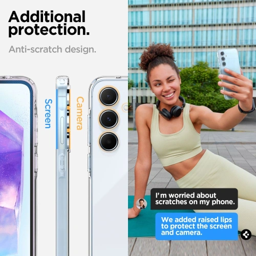 Kup Etui Spigen Liquid Crystal Samsung Galaxy A55 5G Crystal Clear - SPN3373 - {ean13} - Sklep Home Screen