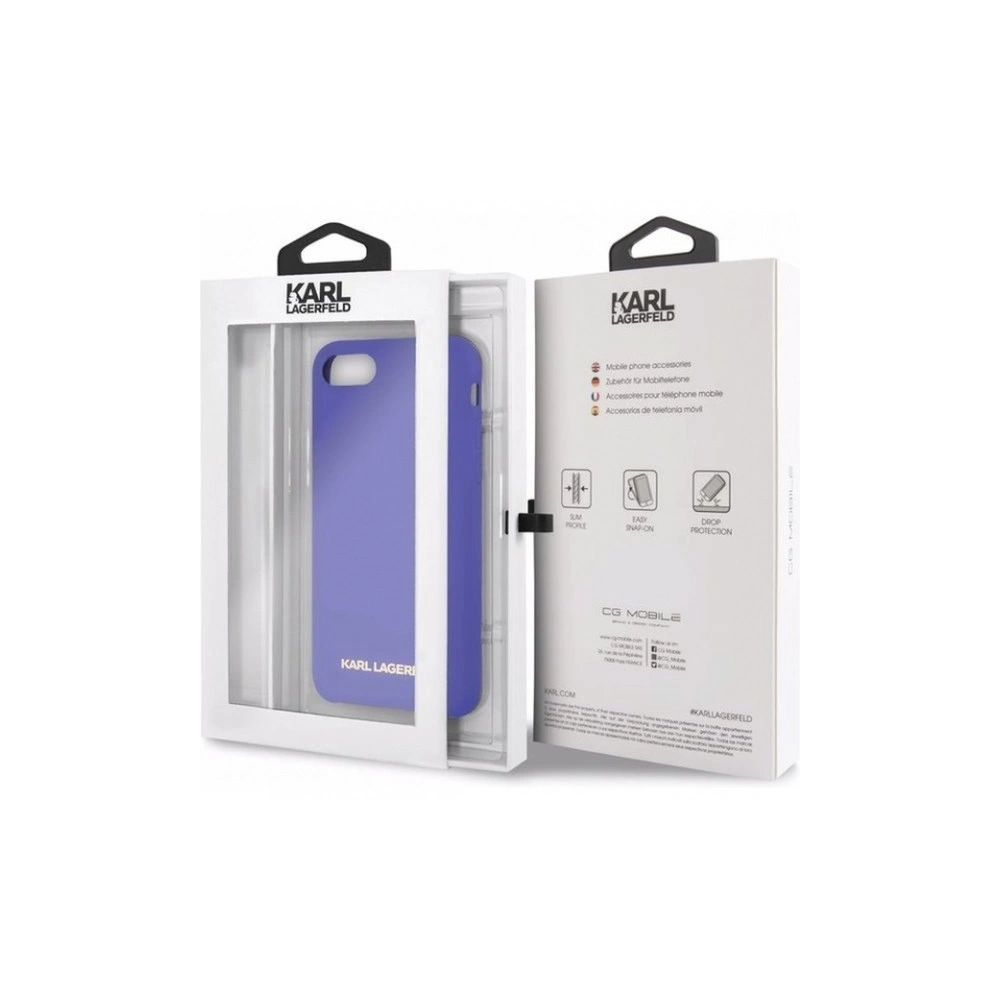 Karl Lagerfeld KLHCI8SLVOG Apple iPhone SE 2022/SE 2020/8/7 hardcase fioletowy/purple Silicone