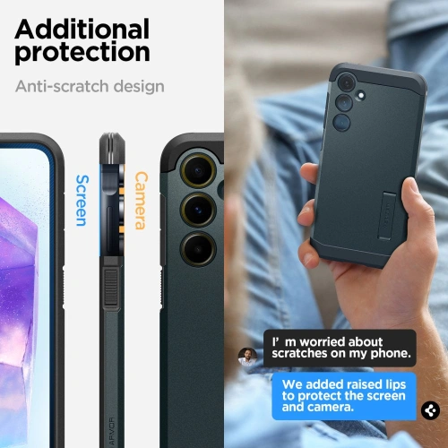 Kup Etui Spigen Tough Armor Samsung Galaxy A55 5G Abisz Zöld - SPN3375 - {ean13} - Sklep Home Screen