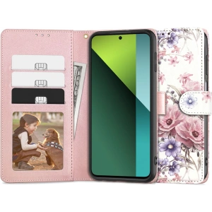 Kup Etui Tech-Protect Wallet Xiaomi Redmi Note 13 Pro 5G / POCO X6 5G Kvetinový vzor - THP2710 - {ean13} - Sklep Home Screen