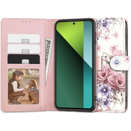 Kup Etui Tech-Protect Wallet Xiaomi Redmi Note 13 Pro 5G / POCO X6 5G Kvetinový vzor - THP2710 - {ean13} - Sklep Home Screen