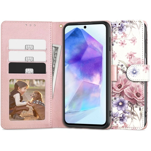 Kup Case Tech-Protect Wallet Samsung Galaxy A55 5G Blütenblume - THP2713 - {ean13} - Sklep Home Screen