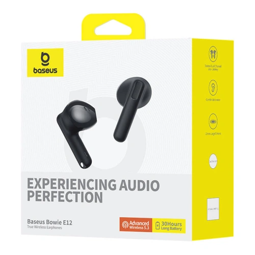 Kup Căști wireless in-ear TWS Baseus Bowie E12 Bluetooth 5.3 (negru) - BSU4855 - {ean13} - Sklep Home Screen