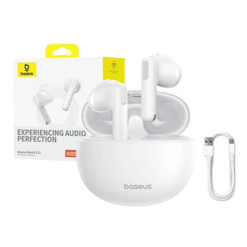 Kup Drahtlose In-Ear TWS Baseus Bowie E12 Bluetooth 5.3 (weiß) - BSU4856 - {ean13} - Sklep Home Screen