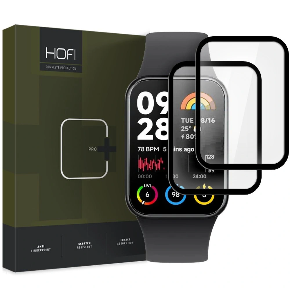 Szkło hybrydowe Hofi Hybrid Pro+ Xiaomi Smart Band 8 Pro Black [2 PACK]