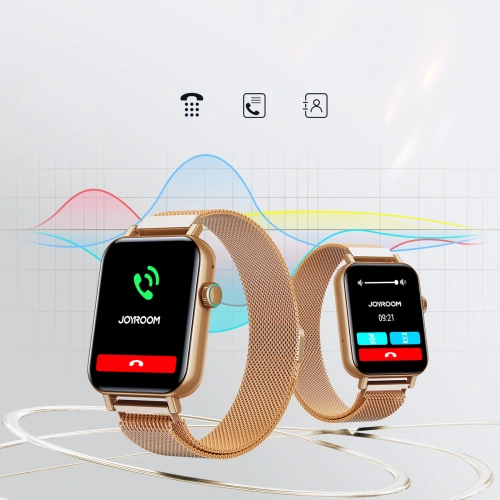 Joyroom JR FT5 smartwatch IP68 Bluetooth 5.3 gold