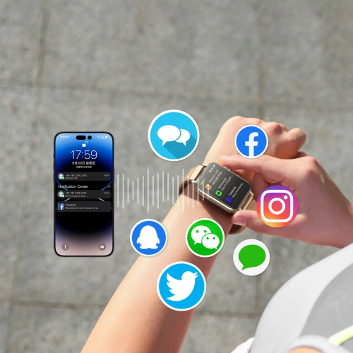 Kup Chytrý hodinky Joyroom JR-FT5 IP68 Bluetooth 5.3 zlatý - JYR992 - {ean13} - Sklep Home Screen