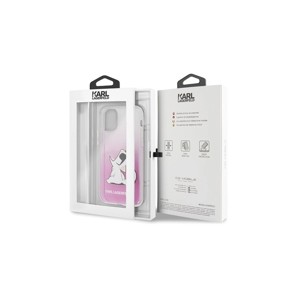 Karl Lagerfeld KLHCN58CFNRCPI iPhone 11 Pro hardcase różowy/pink Choupette Fun