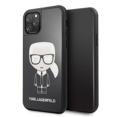 Kup Karl Lagerfeld KLHCN58DLFKBK iPhone 11 Pro negru/black hard case Iconic Karl Glitter - KLD113BLK - {ean13} - Sklep Home Screen