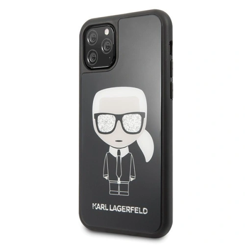 Kup Karl Lagerfeld KLHCN58DLFKBK iPhone 11 Pro negru/black hard case Iconic Karl Glitter - KLD113BLK - {ean13} - Sklep Home Screen