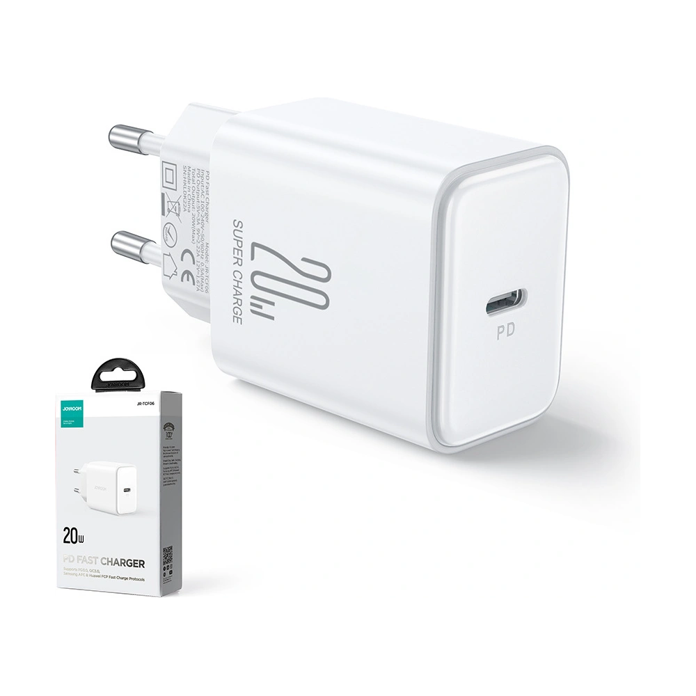 Ładowarka sieciowa Joyroom JR-TCF06 USB-C PD 20W biała