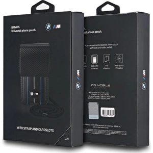 Kup Tasche BMW BMPSP15XMSCAKL Geldbörse Tasche Carbon Blaue Streifen schwarz/black - BMW669 - {ean13} - Sklep Home Screen