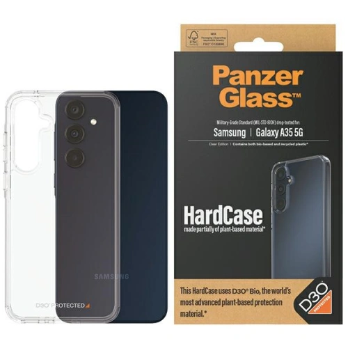 Kup Etui PanzerGlass HardCase Samsung Galaxy A35 5G D3O 3xmilitar grad transparent/clear - PZG596 - {ean13} - Sklep Home Screen