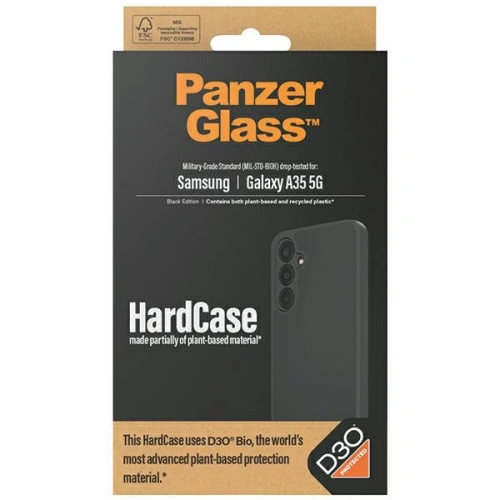 Kup Etui PanzerGlass HardCase Samsung Galaxy A35 5G D3O 3xMilitary grade czarny/black - PZG597 - {ean13} - Sklep Home Screen