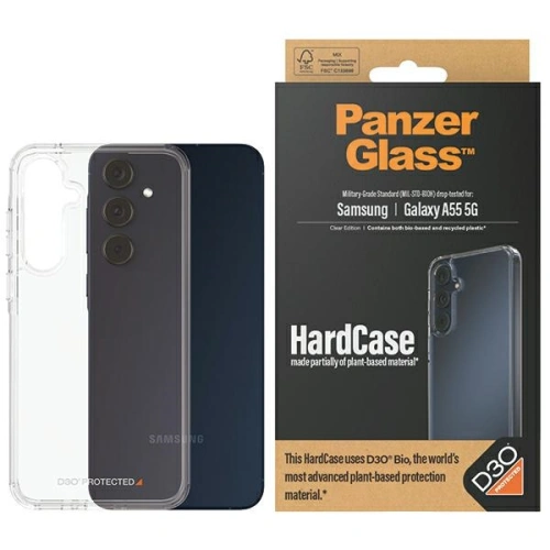 Kup Case PanzerGlass HardCase Samsung Galaxy A55 5G D3O 3xMilitary-Grad transparent/clear - PZG598 - {ean13} - Sklep Home Screen