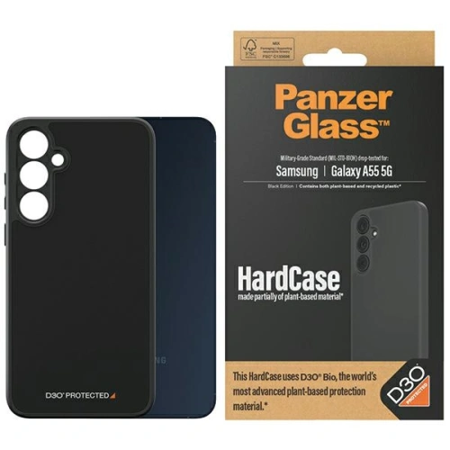 Kup Etui PanzerGlass HardCase Samsung Galaxy A55 5G D3O 3xMilitary grade fekete/black - PZG599 - {ean13} - Sklep Home Screen