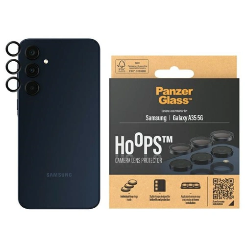 Kup A fényképezőgép lencséjére való üveg PanzerGlass Hoops Camera Samsung Galaxy A35 5G fekete/black - PZG600 - {ean13} - Sklep Home Screen