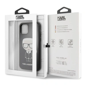 Karl Lagerfeld KLHCN58DLFKBK iPhone 11 Pro czarny/black hard case Iconic Karl Glitter