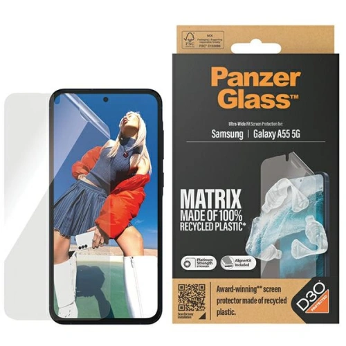 Kup Hybriertes Glas PanzerGlass Matrix Ultra-Wide Fit Samsung Galaxy A55 5G - PZG603 - {ean13} - Sklep Home Screen
