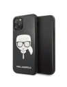 Karl Lagerfeld KLHCN58DLHBK iPhone 11 Pro negru/black Iconic Glitter Karl`s Head